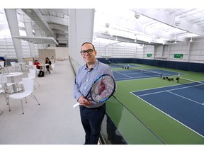 Danny Da Costa, the general manager for the Alberta Tennis Centre, stands in the state of the art facility on its grand opening day Wednesday June 8, 2016.  Gavin Young/Postmedia