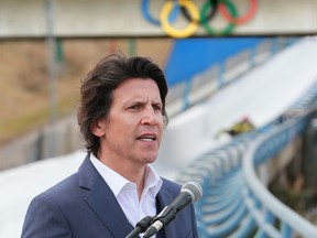 Christophe Dubi, IOC Olympic Games Executive Director, speaks about a potential  Calgary 2026 Winter Olympic bid at Canada Olympic Park on Wednesday October 24, 2018. Gavin Young/Postmedia