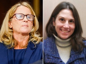 Christine Blasey Ford (L) and Deborah Ramirez. (Melina Mara-Pool/Getty Images/Safehouse Progressive Alliance for Nonviolence via AP)