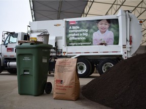 Over 111 million kilograms of compost has been collected in the first year of Calgary's green cart compost program, which is about 30 per cent more than the city projected.