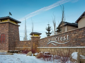 Courtesy Apex Developments 
The front entrance to the Airdrie community of Hillcrest.