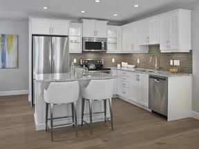 The kitchen in the Madison End show home in Cityscape. Courtesy, Mattamy Homes