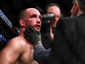 Volkan Oezdemir looks on after being defeated by Daniel Cormier during UFC 220 at TD Garden on January 20, 2018 in Boston. (Mike Lawrie/Getty Images)