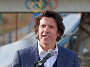 Christophe Dubi, IOC Olympic Games executive director, speaks at Canada Olympic Park on Wednesday, Oct. 24, 2018.
