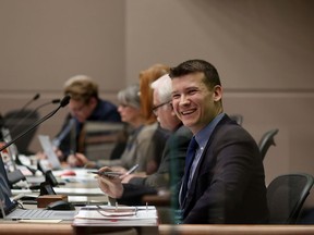 Jeromy Farkas, councillor Ward 11, during budget talks in Council Chambers on Wednesday November 29, 2017.