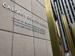 The exterior of the Calgary Courts Centre.