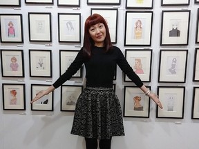 Erica Sakurazawa, the famed manga artist is visiting Calgary for a demo and lectures at u of C next week. Supplied photos, for Chris Nelson story. November 2018