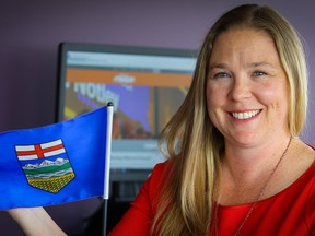 Robyn Luff, MLA for Calgary-East poses for a photo in her Calgary office on Aug. 20, 2018.