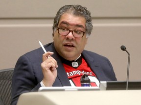 Mayor Naheed Nenshi in chambers as council prepare to deliberate the municipal budget on Monday, Nov. 26, 2018.