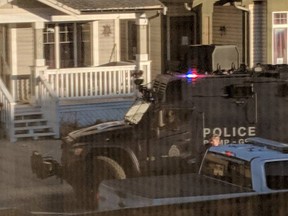 RCMP execute a search warrant in Airdrie on Nov. 29, 2018. (submitted)