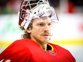 Calgary Flames goaltender Mike Smith is off to a rough start this season.