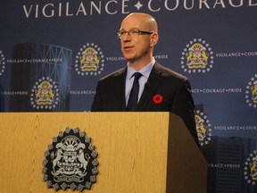 Staff Sergeant Graeme Smiley of the Calgary Police Service District Support Unit says around 15 cars are stolen in Calgary everyday. Those vehicles are then often used in 'the commission of other crimes.' Ryan Rumbolt / Postmedia