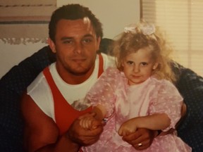 "Dynamite Kid" Tom Billington and his daughter, Browyne Billington. (Instagram/bronwynejewel)