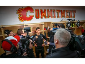 Calgary Flames Mikael Backlund skated at practice today and will travel with the team on its road trip starting in Minnesota. Al Charest Postmedia