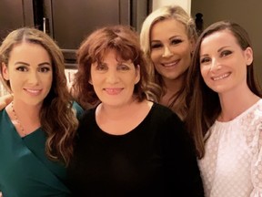 Nattie Neidhart (second from right) along with sister Jenni, mother Ellie and sister Muffy. (Supplied Photo)