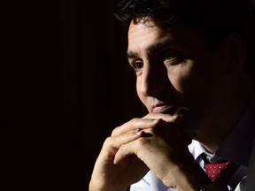 Prime Minister Justin Trudeau takes part in a year end interview with The Canadian Press on Parliament Hill in Ottawa on Friday, Dec. 14, 2018.