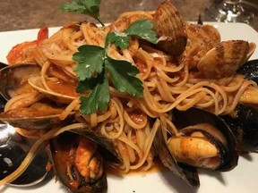 Seafood linguine