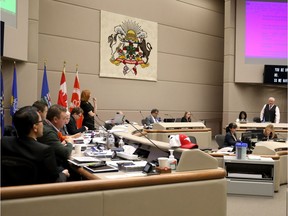 Council members in chambers on Wednesday November 28, 2018. Darren Makowichuk/Postmedia