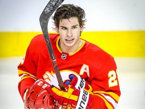 Calgary Flames first-line centre Sean Monahan has missed the last two games.