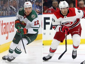 The Wild and Hurricanes swapped forwards on Thursday, Jan. 17, 2019, with Nino Niederreiter going to Carolina and Victor Rask shipped off to Minnesota.
