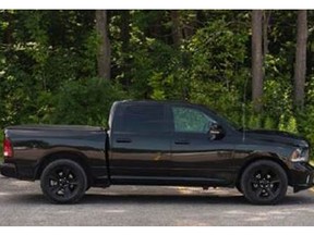 Calgary police released this image Thursday of a truck they say is similar to one investigators believe was involved in a homicide in Panorama Hills