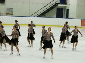 The Black Gold open squad  prepares for the Rose Bowl at Max Bell Centre.