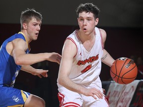 The defending national champion Calgary Dinos are a force heading into this weekend's Canada West semifinal round. Photo by David Moll/Special to Postmedia.