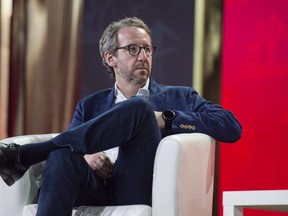 Gerald Butts, principal secretary to Prime Minister Justin Trudeau, looks on during the federal Liberal national convention in Halifax on April 20, 2018. (The Canadian Press)