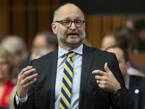 Minister of Justice and Attorney General of Canada David Lametti responds to a question during Question Period in the House of Commons Feb. 7, 2019 in Ottawa.