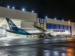 On Feb. 14, 2019, WestJet unveils its first Dreamliner long-range aircraft.