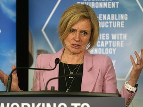 Alberta Premier Rachel Notley speaks about the Made-in-Alberta energy strategy at the Alberta's Industrial Heartland Association's Annual Stakeholder Event held at the Edmonton Convention Centre on Thursday January 17, 2019. The aim of the strategy is to create jobs by diversifying and getting more value for the province's resources.