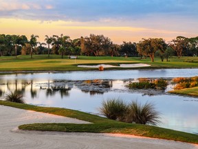 Hole 16 on the Champion Course at PGA National.