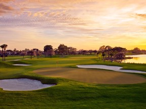 Hole 9 on the Champion Course at PGA National.