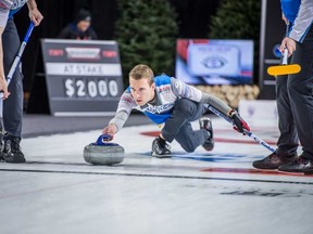 Edmonton's Brendan Bottcher won the TSN All-Star Curling Skins Game title with a draw to the button.