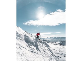 Sunny skies over Banff's Sunshine Village