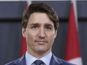 Prime Minister Justin Trudeau holds a news conference in Ottawa, Thursday March 7, 2019. THE CANADIAN PRESS/Fred Chartrand ORG XMIT: FXC110
