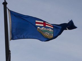 The Alberta flag.