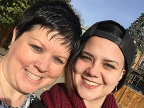 Shawna Taylor, left, and her daughter Kenedee. Taylor has started a support group for families affected by opioids and other substances.