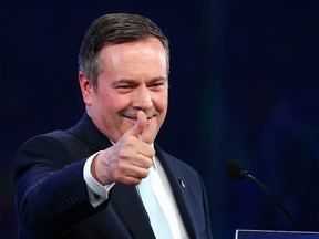 Alberta United Conservative leader Jason Kenney on election night at Big Four Roadhouse on the Stampede grounds in Calgary, Alberta Al Charest / Postmedia