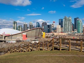 The Calgary skyline was photographed on April 1, 2019. City council is debating shifting some business taxes to property taxes. Gavin Young/Postmedia