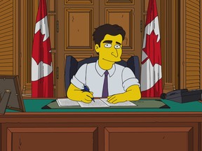 Prime Minister Justin Trudeau will be portrayed in Sunday's Canadian-themed episode of "The Simpsons," which is titled "D'Oh Canada." Toronto journalist Lucas Meyer tweeted on Monday that he got to guest-voice Trudeau for the segment after putting together an impressions video on YouTube. THE CANADIAN PRESS/HO-City TV MANDATORY CREDIT