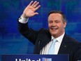 Jason Kenney greets supporters at the United Conservative Party 2019 election night headquarters in Calgary, AB onTuesday, April 16, 2019. Jim Wells/Postmedia