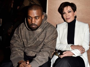 Kanye West and Kris Jenner attend the Givenchy show as part of the Paris Fashion Week Womenswear Fall/Winter 2016/2017 on March 6, 2016 in Paris. (Pascal Le Segretain/Getty Images)