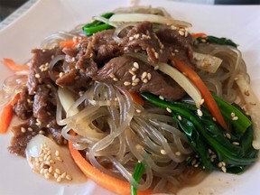 Bulgogi japchae from Sudam Korean Restaurant.