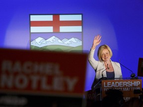Alberta NDP leader and premier elect Rachel Notley gives her victory speech in the 2015 Alberta provincial election at the Westin Hotel in Edmonton, Alta., on Tuesday May 5, 2015. Ian Kucerak/Edmonton Sun/Postmedia Network