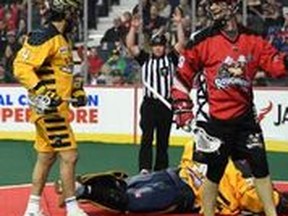 The Riggers topped the Georgia Swarm on Friday at the Saddledome.