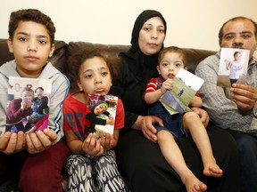 The family of nine-year-old Amal Alshteiwi, who committed suicide after allegedly being bullied at school, is seen mourning her lose in their northeast Calgary home. Monday, April 22, 2019. Brendan Miller/Postmedia