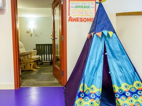 Calgary Women's Emergency Shelter includes a children's centre and a nursery which provides children with learning opportunities and entertainment. Azin Ghaffari/Postmedia Calgary