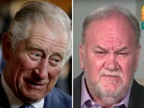 Prince Charles (L) and Thomas Markle.