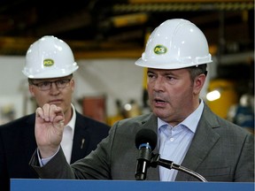 Alberta Premier Jason Kenney is pledging to shrink the corporate tax down to eight per cent, and reduce red tape while he's at it.